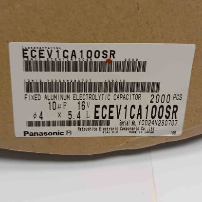 ECEV1CA100SR 10MF 16V 4x5.4 PANASONIC SMD KONDANSATÖR resmi