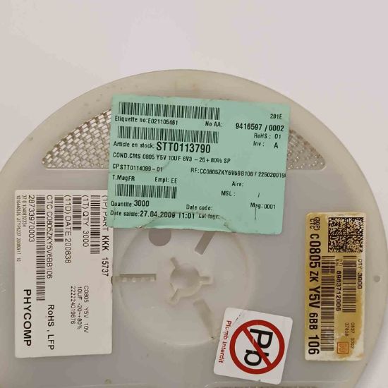 KKK15737 10MF 6.3V 805 SMD SERAMİK KONDANSATÖR resmi