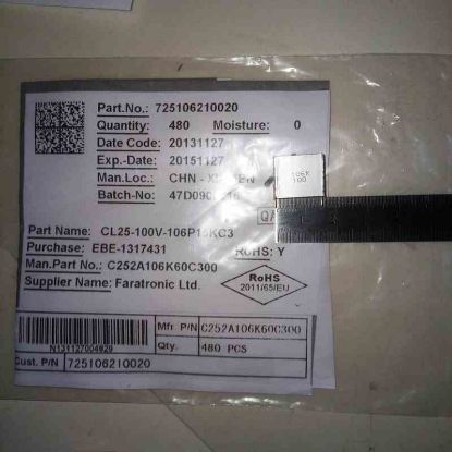C252A106K60C300 10MF 100V 15mm XIAMEN POLYESTER KONDANSATÖR resmi