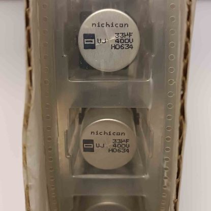 UUJ2G330MRL1MS 33MF 400V 18x21.5 NICHICON SMD KONDANSATÖR resmi