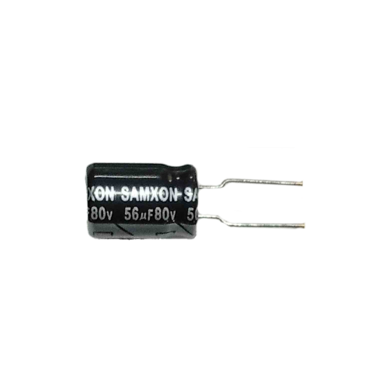 CAP-EL-RAD56U-20-80-LS5 56MF 80V  ELKO KONDANSATÖR resmi