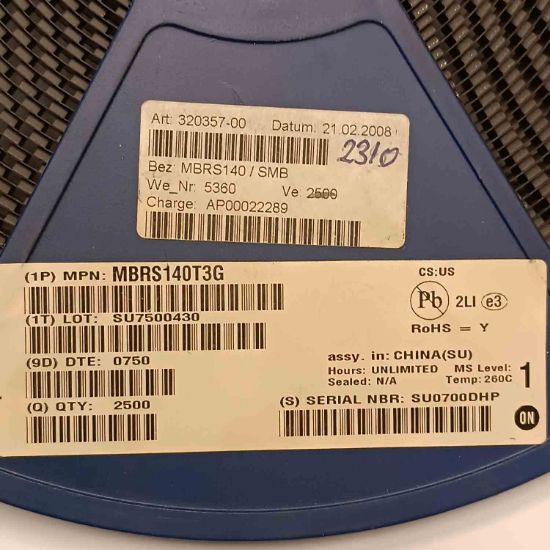 MBRS140T3G 1A 40V SMD  SCHOYKY DİYOT resmi