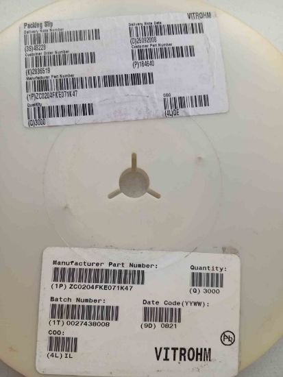 ZC0204FKE071K47 VITROHM resmi