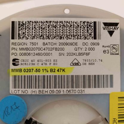 MMB02070C4702FB200 47K 207 VISHAY SMD DİRENÇ resmi