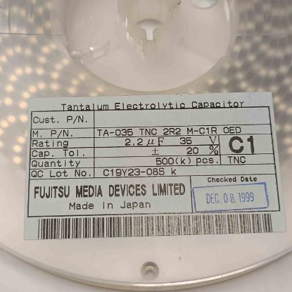 TA035TNC2R2MC1R 2.2MF 35V C N/A TANTAL KONDANSATÖR resmi