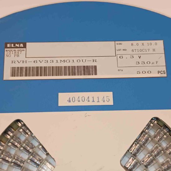 330MF 6.3V  8x10 SMD KONDANSATÖR resmi
