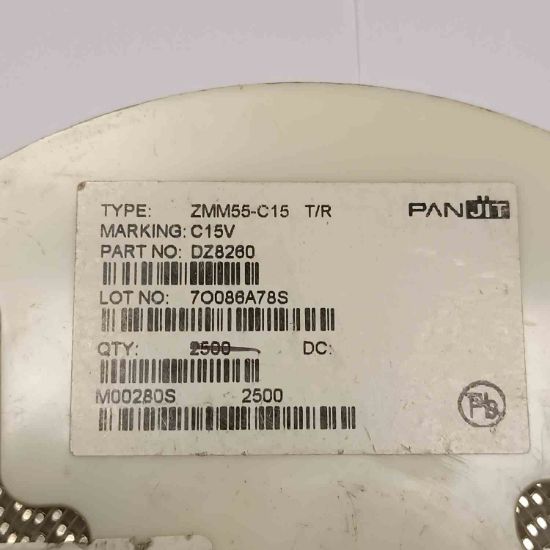 ZMM55C15 15V 0.5W SOD80 PANJIT ZENER DİYOT resmi