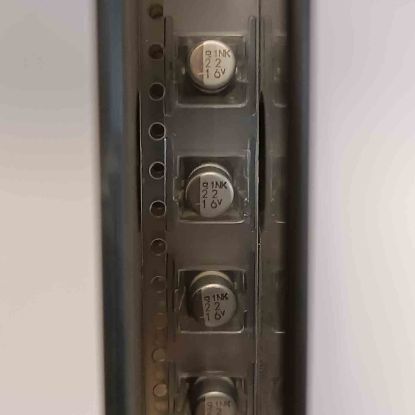 MVK16VC22M 22MF 16V 5x5.5 NİPPON SMD KONDANSATÖR resmi