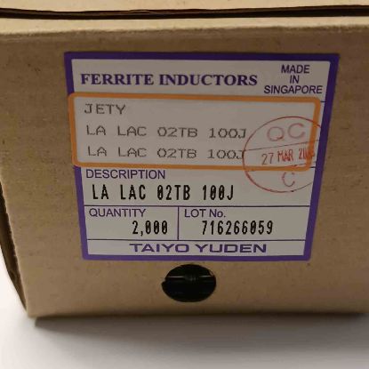 LAC02TB100J 10UH 1/4W FERRİTE DİRENÇ TİPİ BOBİN resmi