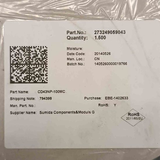 CD43NP-100MC 10uH 1.04A 4.80x4.30x3.50 SMD BOBİN resmi