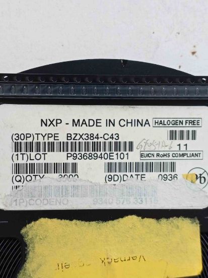 BZX384-C43 43V SOD323 NXP ZENER DİYOT resmi