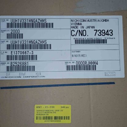 UUH1V331MNQAZHMS 330MF 35V 12.5x13.5 NICHICON SMD KONDANSATÖR resmi