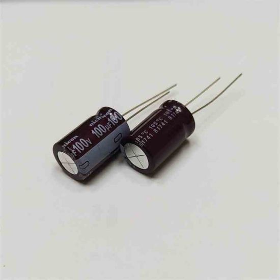100MF 100V 12.5x20 NICHICON ELKO KONDANSATÖR resmi