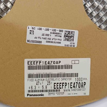 EEEFP1E470AP 47MF 25V 6.3x5.8 SMD KONDANSATÖR resmi