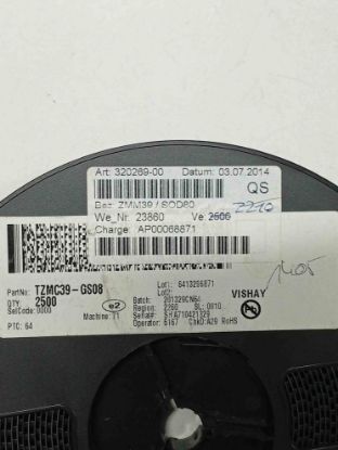 TZMC39-GS08 39V SOD80 VISHAY ZENER DİYOT resmi