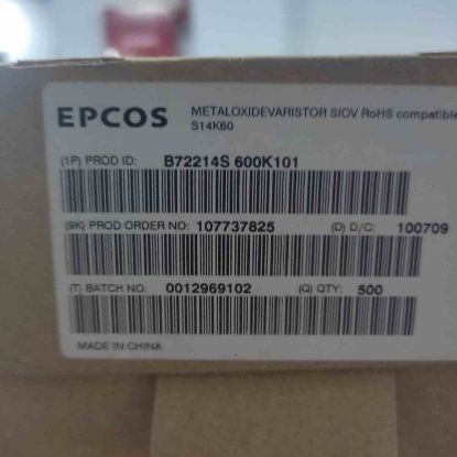 B72214S600K101 VARISTOR KONDANSATÖR resmi