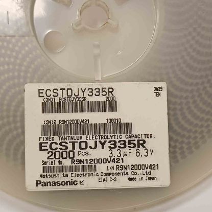 ECSTOJY335R 3.3MF 6.3V PANASONIC TANTAL KONDANSATÖR resmi