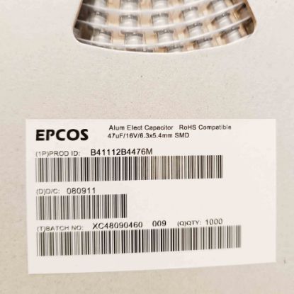 B41112B4476M 47MF 16V SMD KONDANSATÖR resmi