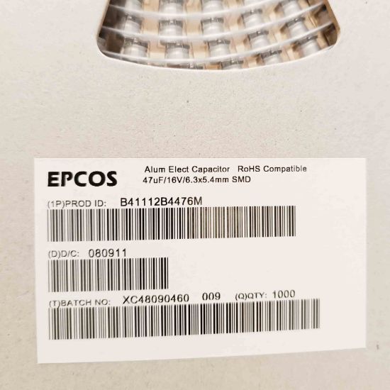 B41112B4476M 47MF 16V SMD KONDANSATÖR resmi