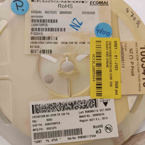 CRCW1206BC470RTK100 470R 1206 VISHAY SMD DİRENÇ resmi