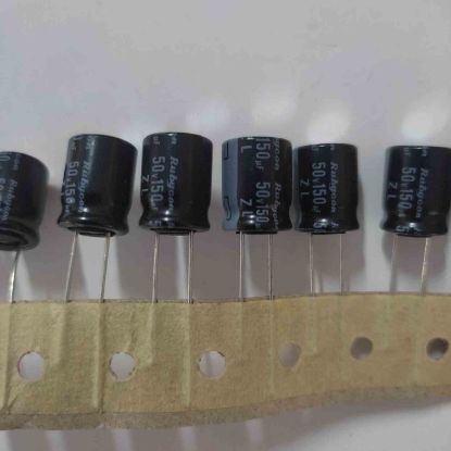 ZL 150MF 50V  10x13 105 RUBYCON ELKO resmi