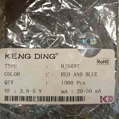 HJ5RBT RED-BLUE KENG DING LED OPTO resmi