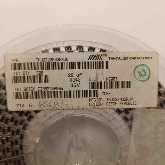 THJD226M035RJN 22MF 35V D KASA AVX TANTAL KONDANSATÖR resmi