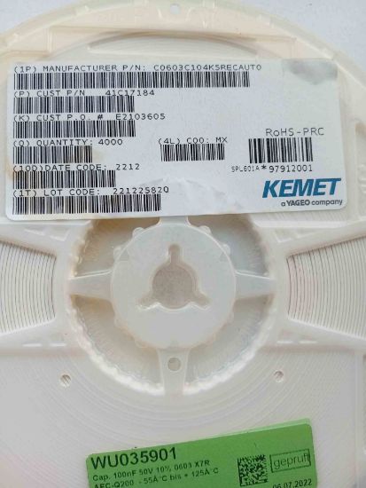 C0603C104K5RECAUTO YAGEO resmi