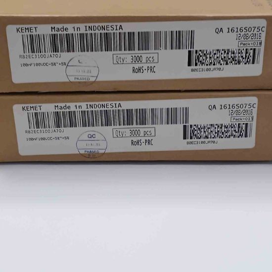 R82EC3100JA70J 100NF 100V 5mm 0.05 KEMET POLYESTER KONDANSATÖR resmi