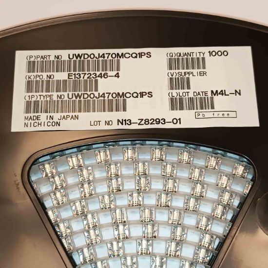 UWD0J470MCQ1PS 47MF 6.3V NICHICON SMD KONDANSATÖR resmi