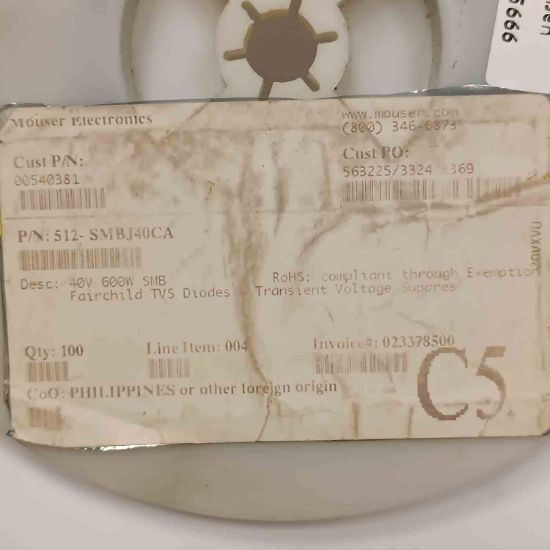 SMBJ40CA 40V 600V DO214AA DİYOT resmi