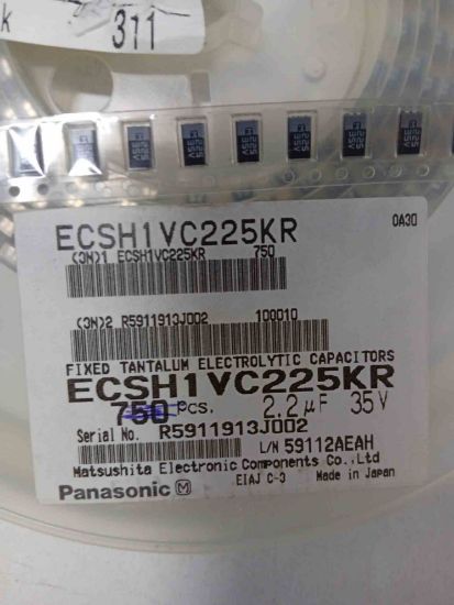 ECSH1VC225KR 2.2MF 25V C PANASONIC TANTAL KONDANSATÖR resmi