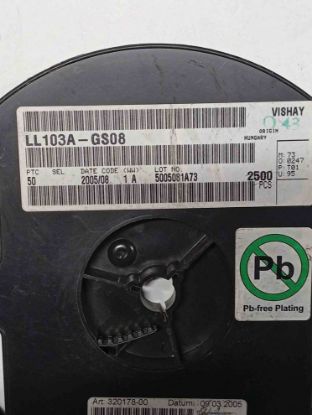 LL103A-G808 0.2A 40V SOD80 VISHAY SCHOYKY DİYOT resmi