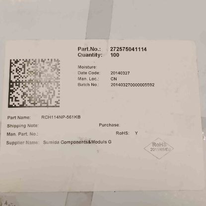 RCH114NP-561KB 560uH 0,75A KONDANSATÖR TİPİ BOBİN resmi