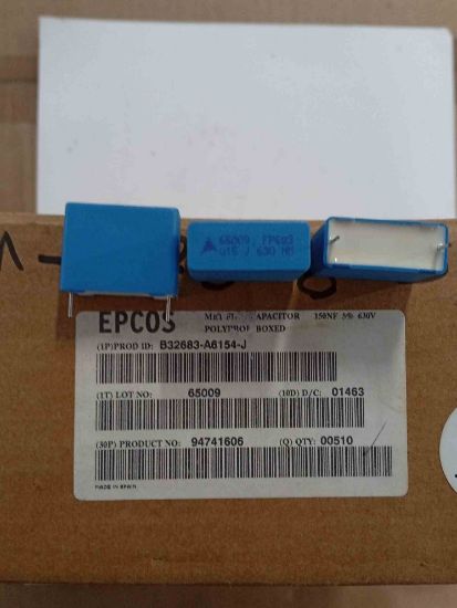 B32683-A6154-J 150NF 630V 15mm EPCOS POLYESTER KONDANSATÖR resmi
