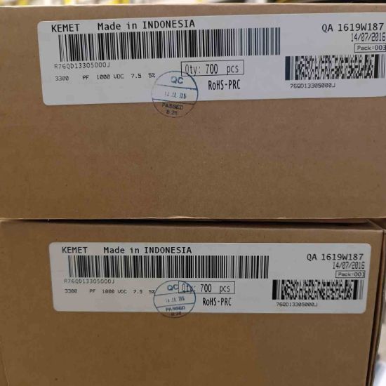 R76QD13305000J 3.3NF 1000V 7.5 0.05 KEMET POLYESTER KONDANSATÖR resmi