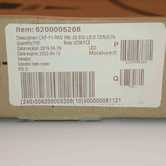 VY1102M31Y5UC6UV0 1NF 760VAC 10mm SERAMİK VISHAY SERAMİK KONDANSATÖR resmi