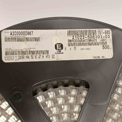 EMVK500ARA470MHAOS 47MF 50V 8x10 NIPPON SMD KONDANSATÖR resmi