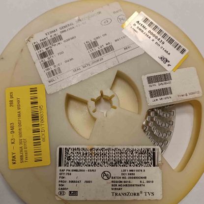 SMBJ36A 36V 600W DO214AA VISHAY Transil DİYOT resmi