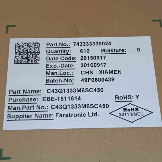 C43Q1333M6SC450 33NF 300V 15mm POLYESTER KONDANSATÖR resmi