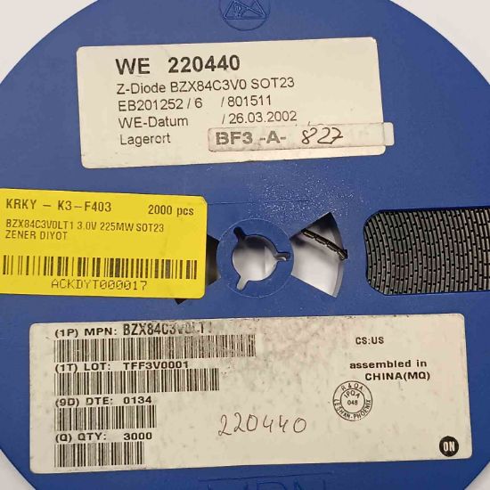 BZX84C3V0LT1 3.0V 225MW SOT23 ZENER DİYOT resmi