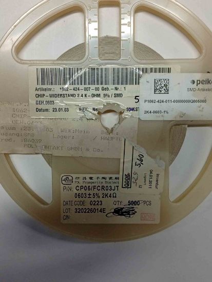 CP06/FFCR03JT 2K4 603 SMD DİRENÇ resmi