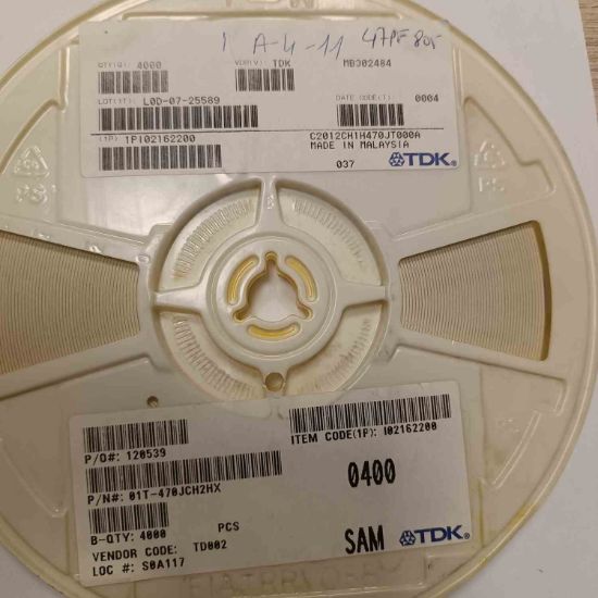 C2012CH1H470JT000A 47PF 50V 805 TDK SMD SERAMİK KONDANSATÖR resmi