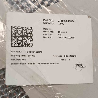 CR54NP-220MC 22uH 1.1A SUMIDA SMD BOBİN resmi