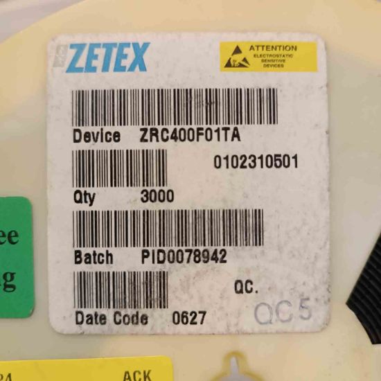 ZRC400F01TA 4.096V 5mA 3-Pin SOT23 ZETEX ENTEGRELER resmi