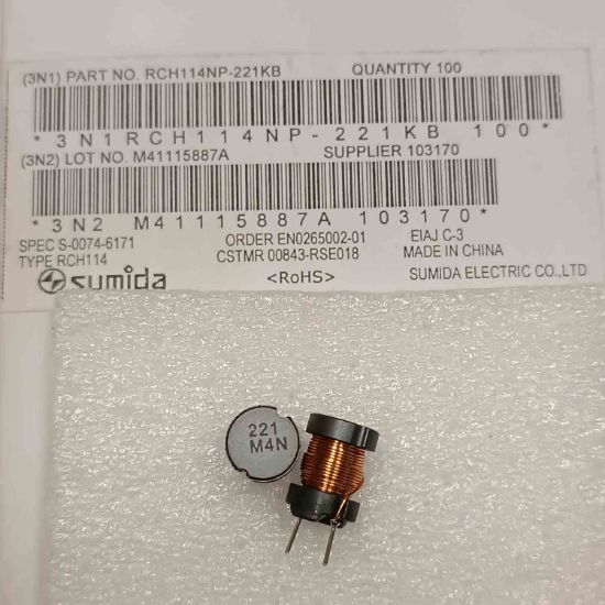 RCH114NP-221KB 220UH 1.2A KONDANSATÖR TİPİ BOBİN resmi
