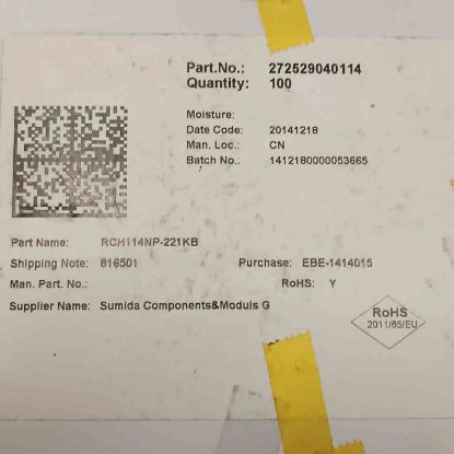 RCH114NP-221KB 220UH 1.2A KONDANSATÖR TİPİ BOBİN resmi
