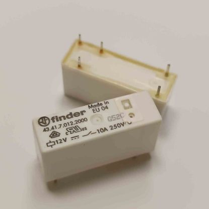 43.41.7.012.2000 12V 10A 1C 5PIN FINDER GÜÇ RÖLE resmi