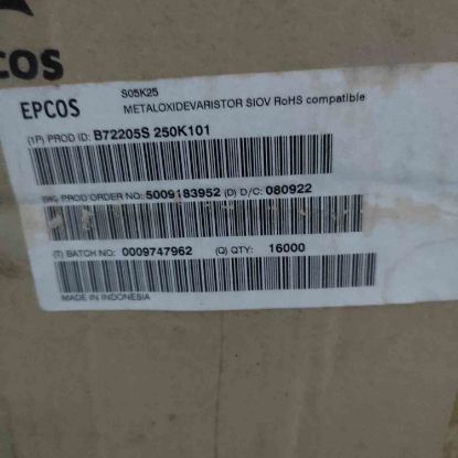 B72205S250K101 25VAC 5mm VARİSTÖR resmi