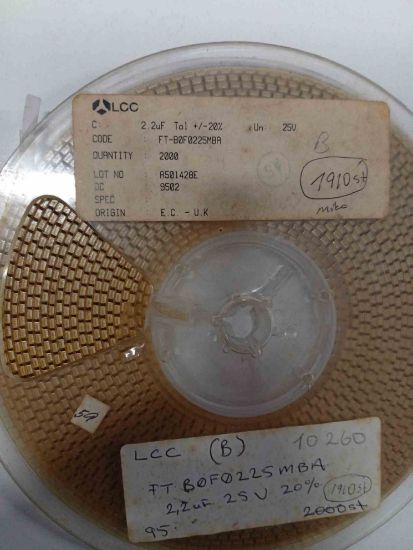 BOFO225MBA 2.2MF TANTAL TANTAL KONDANSATÖR resmi